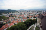Вид на Любляну со старого града. Словения.